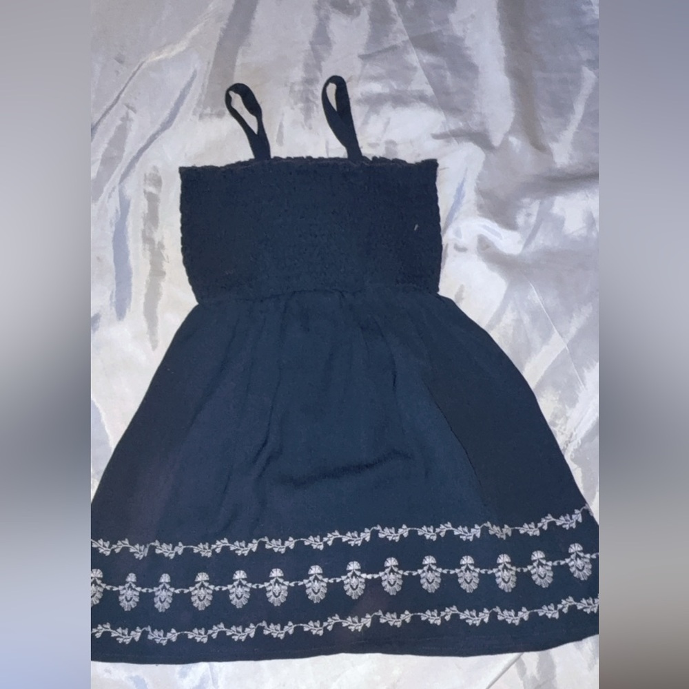 BCBGirls Navy Blue Kids Top with White Embroidery